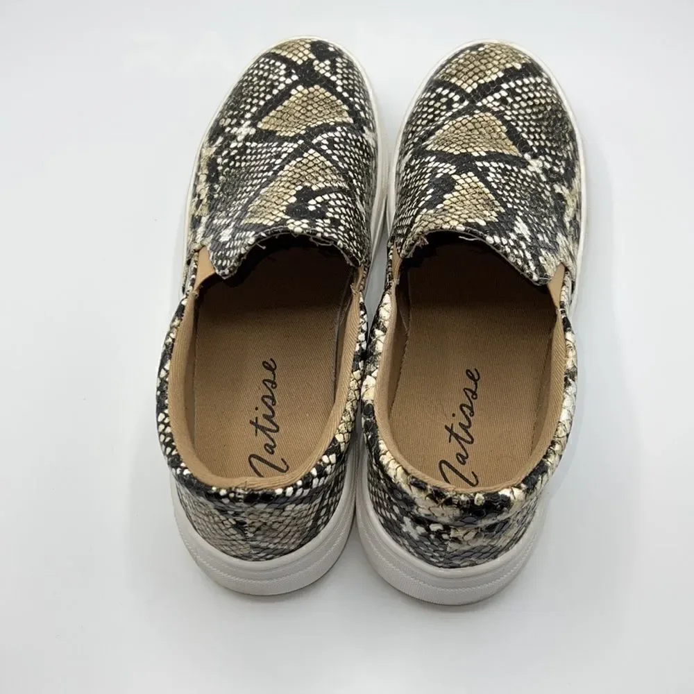 COCONUTS BY MATISSE Natural Snake Gradient Textured Harry Slip-On Sneakers-8.5M